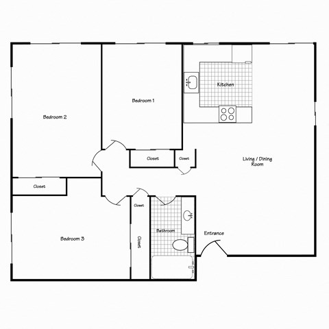 The Park at Fifth | Three Bedroom